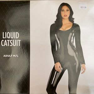 Adult Liquid Catsuits: Red & Black! New!